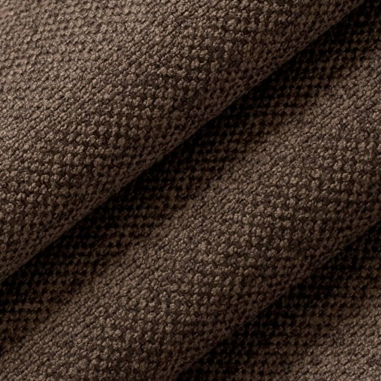 Brown Fade Resistant Plain Textured Upholstery Fabric by The Yard - SKU: Charger Coffee